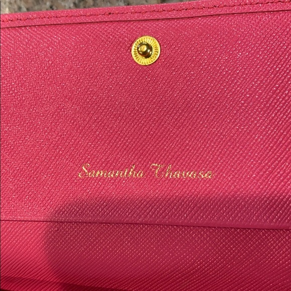 Samantha Thavasa pink saffiano leather wallet - Picture 5 of 9